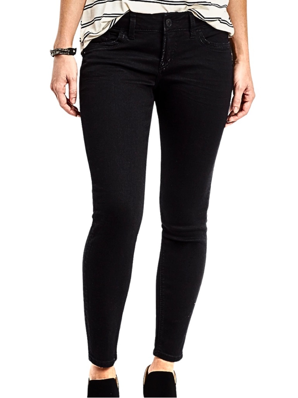 50% OFF BUNDLE Women's Black Silver Brand SUKI ankle SKINNYJeans - S 29